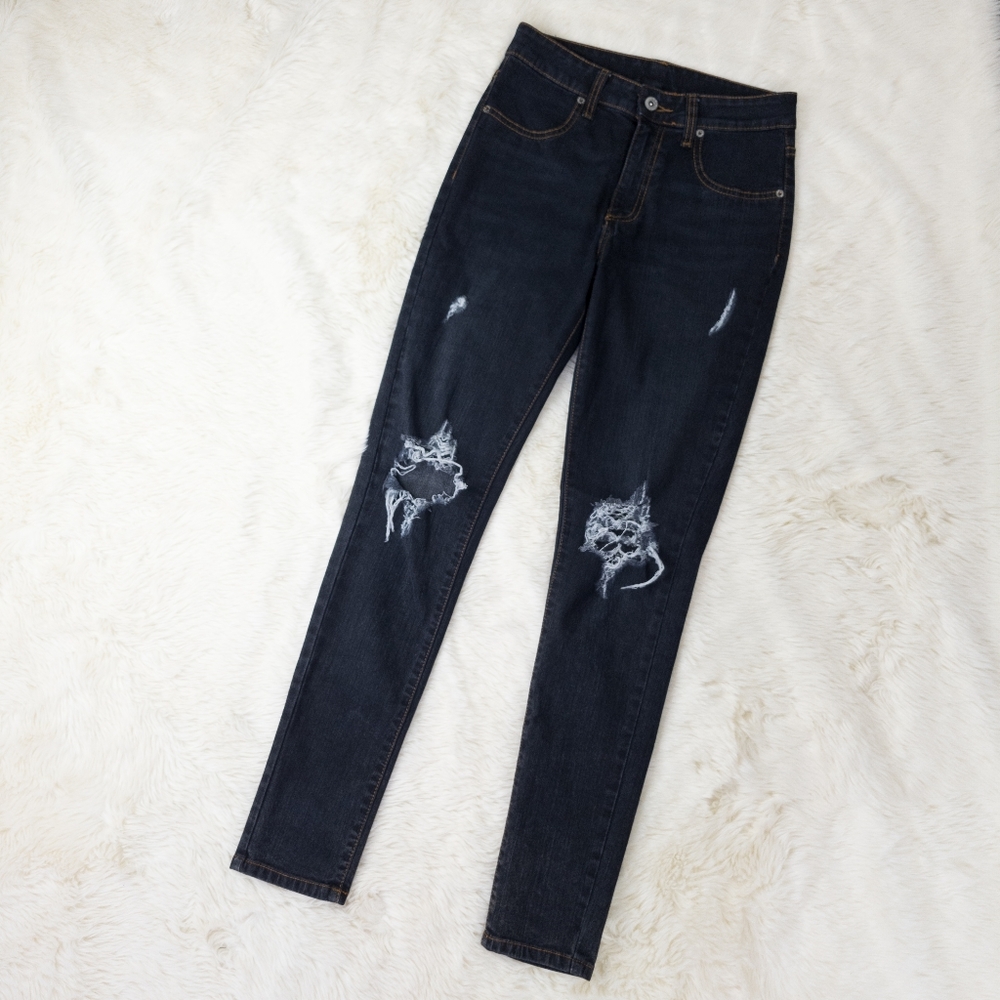 Carmar Destroyed Distressed Skinny Jeans